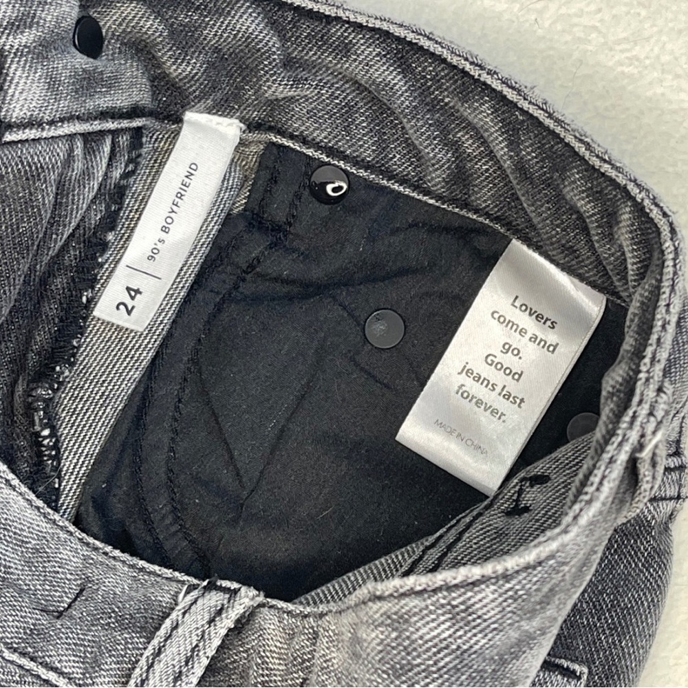 PacSun 90s boyfriend distressed black jeans • size 24 - Picture 9 of 9